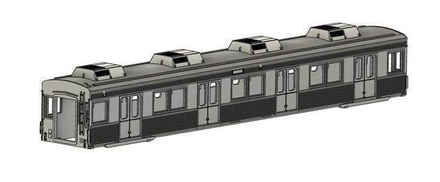 TKK8500系3Dプリント未塗装ボディキット_サハ8900_6～9-2次車