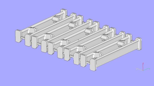 ミニッツ　アウディ　R8用リヤウイング　Type B　10個セット