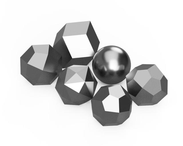 内接球直径2cm多面体セット　カタラン立体　立方八面体系双対
