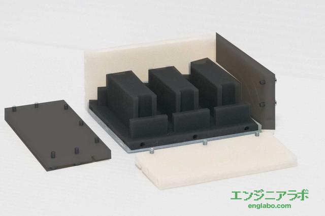 シリコン型生成用 Wall (L) 1/12スケールブロック用 (E112WL-LN)