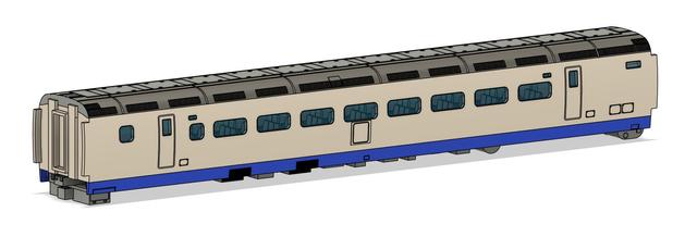 1/160Nゲージ 新幹線電車 型式25-400後期型 側窓 ボディキット