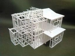 プレカット工場からの建築模型