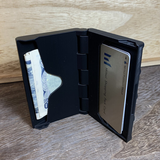 3Dプリンター　カードポケット付き財布