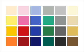 107色の豊富なカラーラインナップ